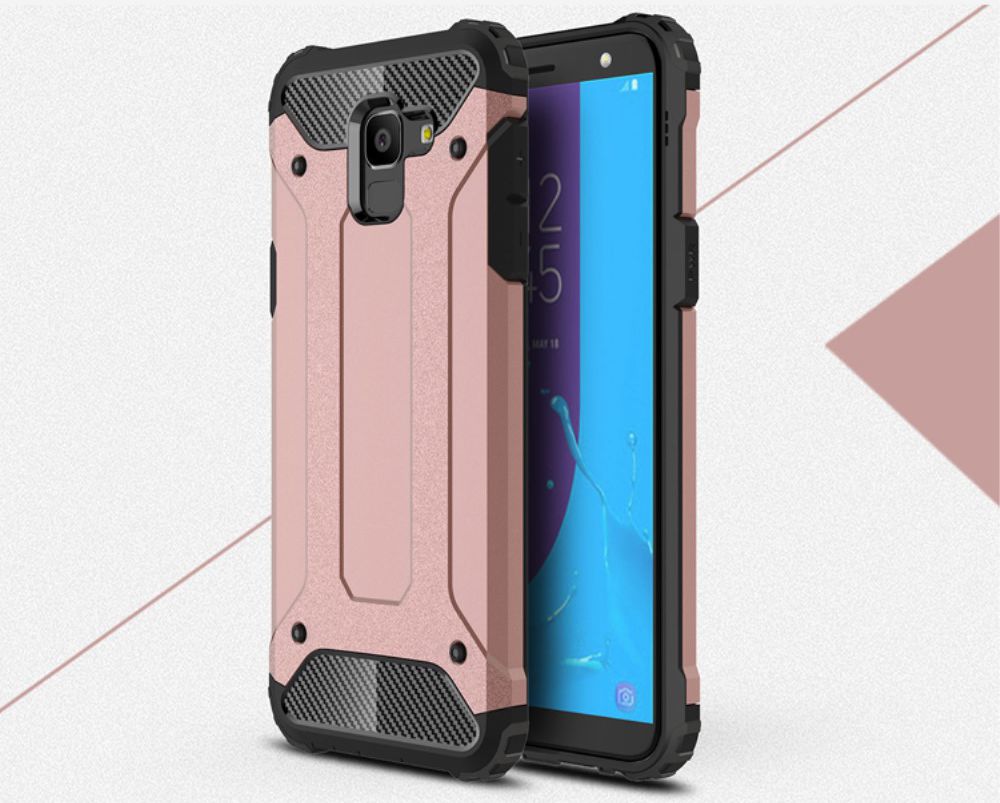 Samsung Galaxy J6 (2018) Hybride Hoesje Rose Gold afbeelding 12