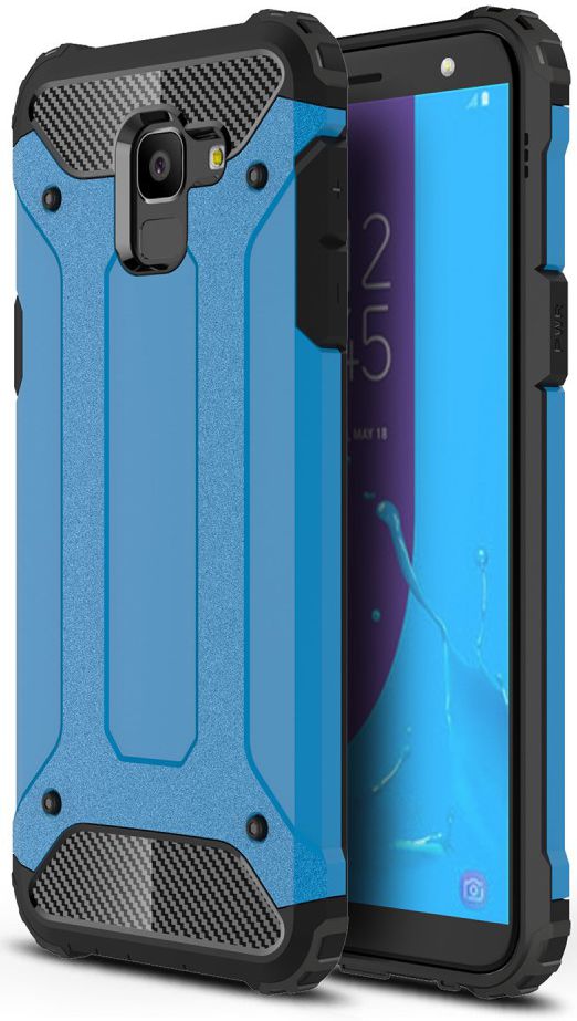 Samsung Galaxy J6 (2018) Hybride Hoesje Blauw afbeelding 1