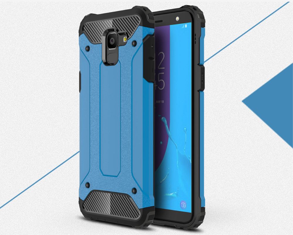 Samsung Galaxy J6 (2018) Hybride Hoesje Blauw afbeelding 12