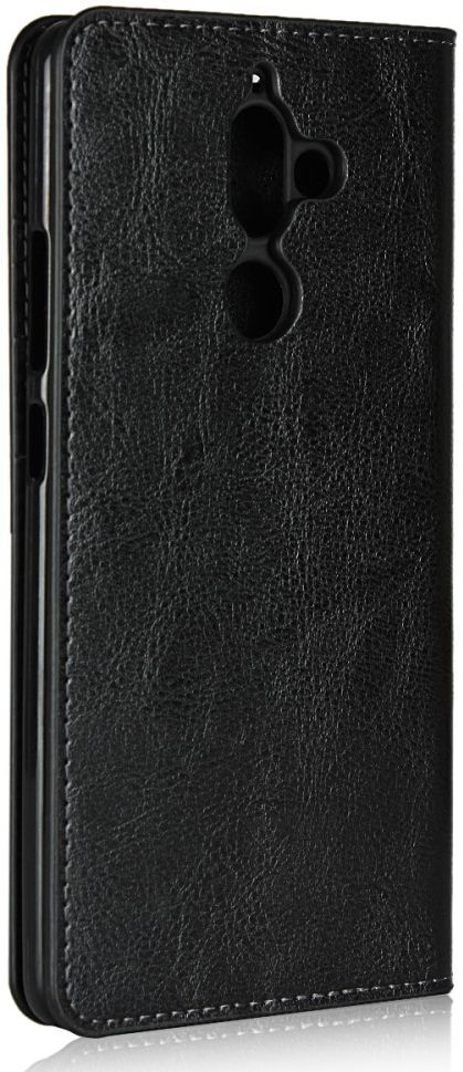 Nokia 7 Plus Echt Leren Book Case Hoesje Zwart afbeelding 8
