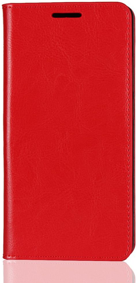 Nokia 7 Plus Echt Leren Book Case Hoesje Rood afbeelding 2