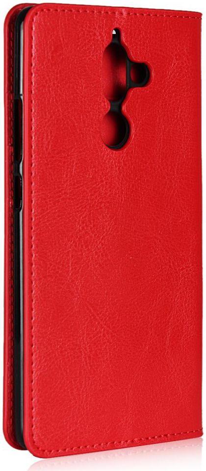 Nokia 7 Plus Echt Leren Book Case Hoesje Rood afbeelding 9