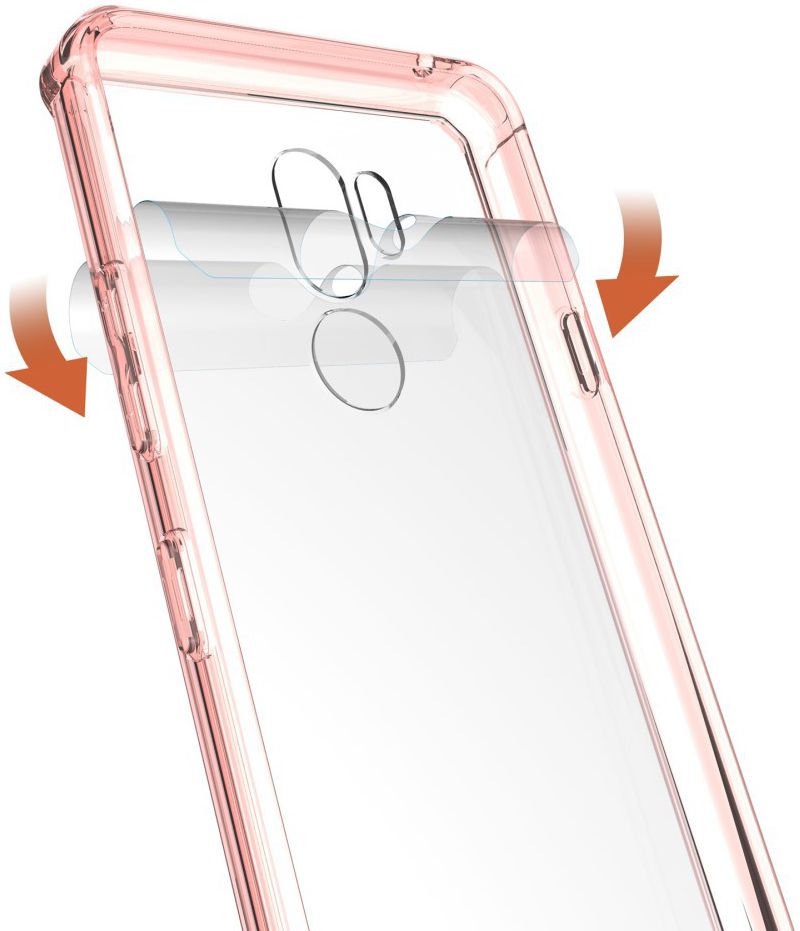 LG G7 Hoesje Armor Backcover Roze afbeelding 5