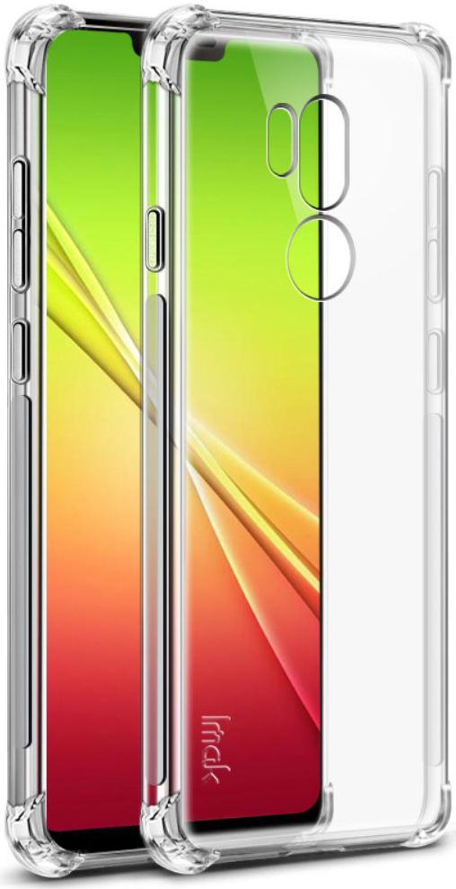 IMAK LG G7 ThinQ Hoesje Flexibel TPU met Screenprotector Transparant afbeelding 2