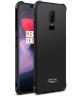 IMAK OnePlus 6 Hoesje Flexibel TPU met Screenprotector Metaal Zwart
