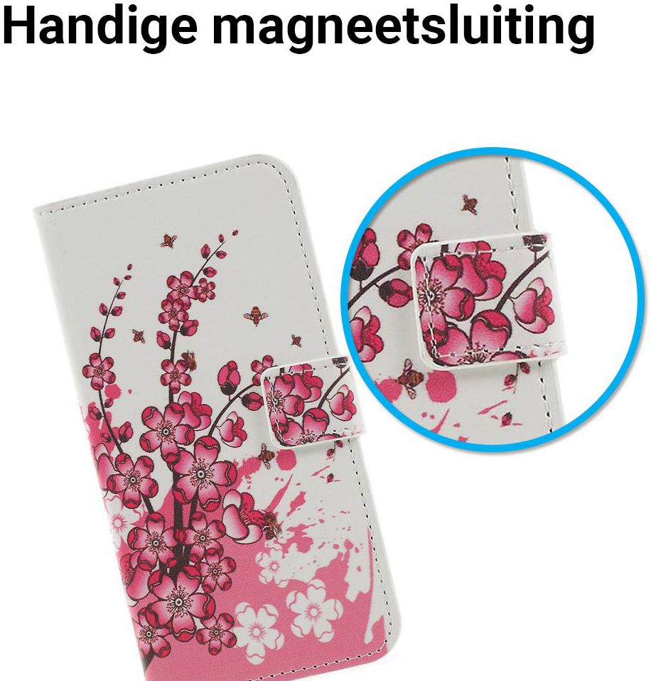 Samsung Galaxy J6 (2018) Portemonnee Hoesje Blossom afbeelding 2