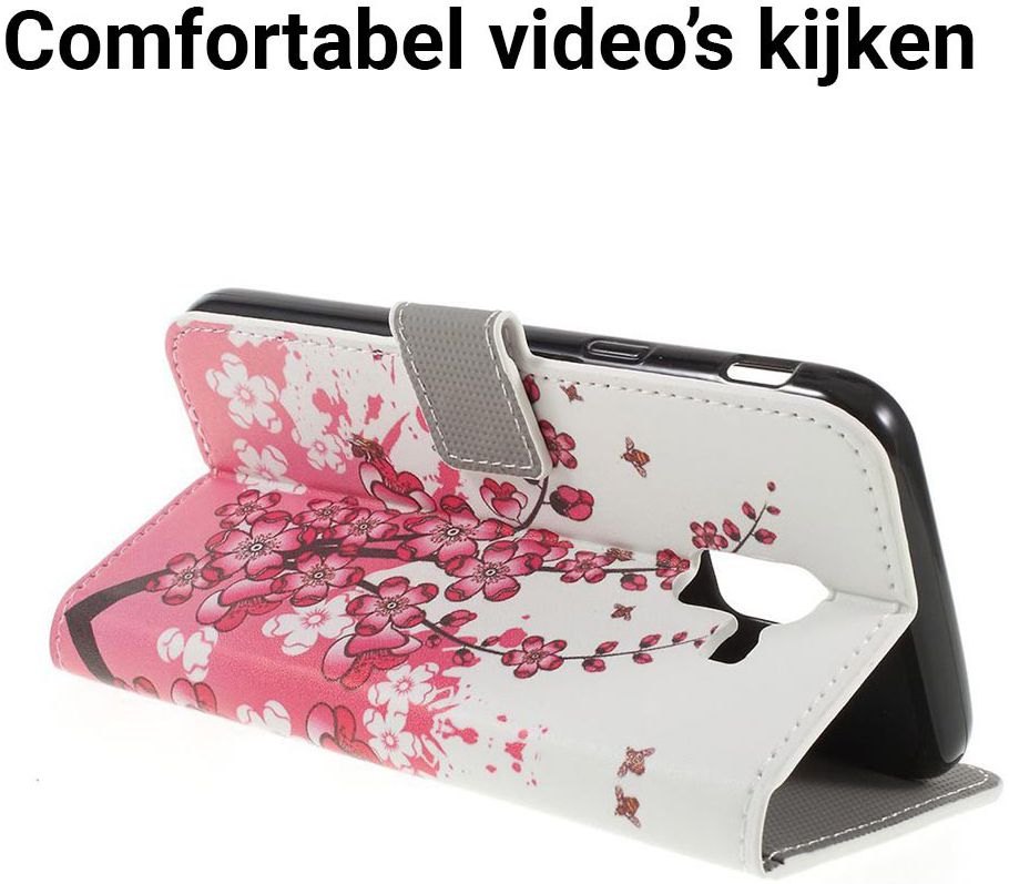 Samsung Galaxy J6 (2018) Portemonnee Hoesje Blossom afbeelding 3