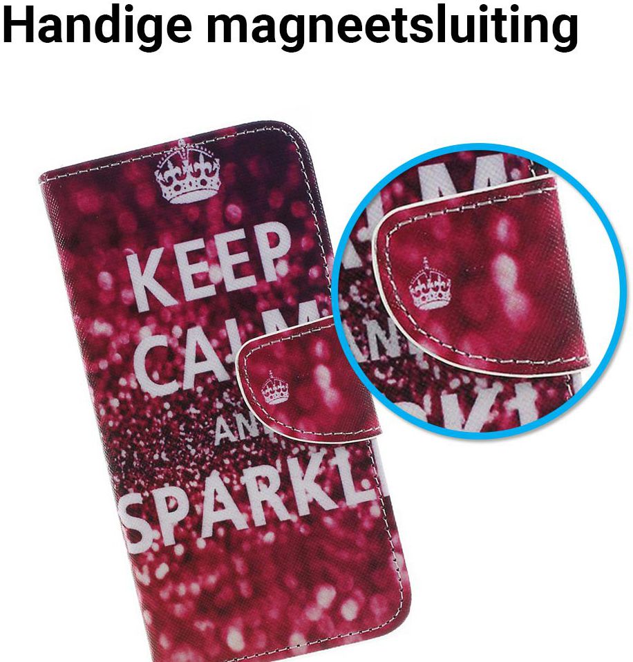 Samsung Galaxy J6 (2018) Portemonnee Hoesje Sparkle afbeelding 2
