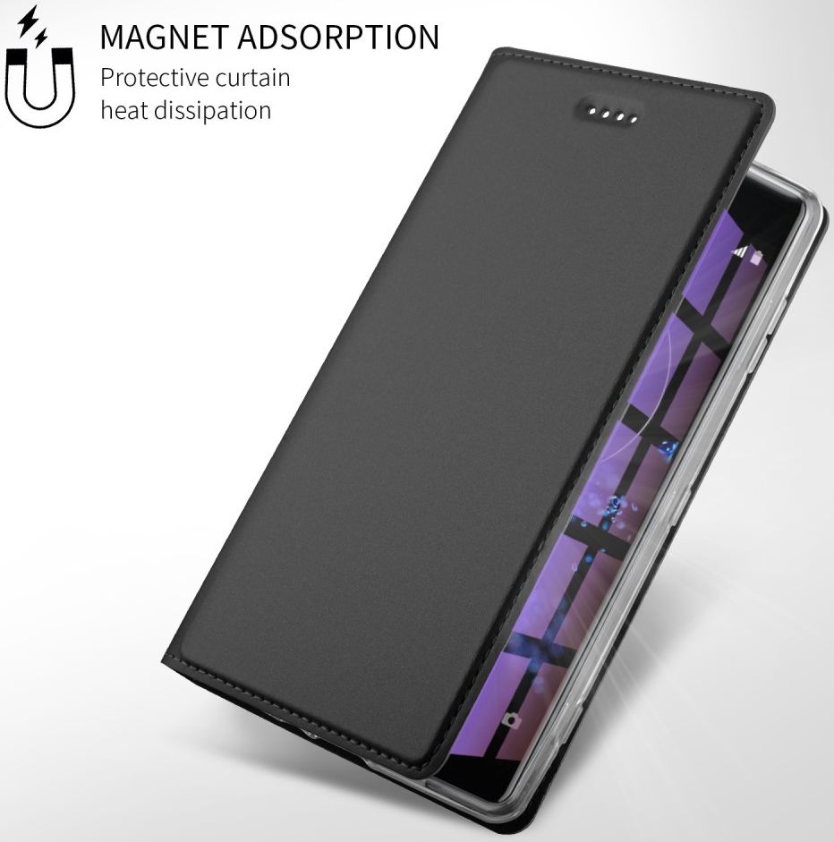 Sony Xperia XZ2 Premium Book Cover Zwart afbeelding 1