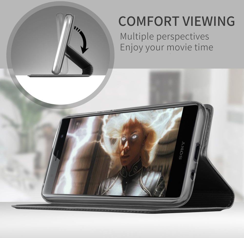 Sony Xperia XZ2 Premium Book Cover Zwart afbeelding 5