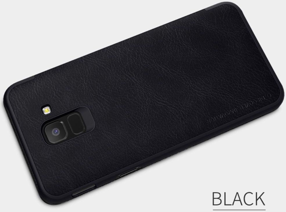 Nillkin Qin Series Flip Hoesje Samsung Galaxy J6 (2018) Zwart afbeelding 8