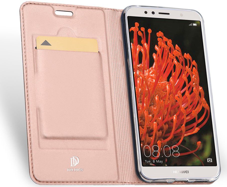 Dux Ducis Book Case Honor 7A / Huawei Y6 (2018) Hoesje Roze Goud afbeelding 2