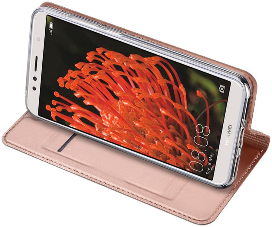 Dux Ducis Book Case Honor 7A / Huawei Y6 (2018) Hoesje Roze Goud afbeelding 4