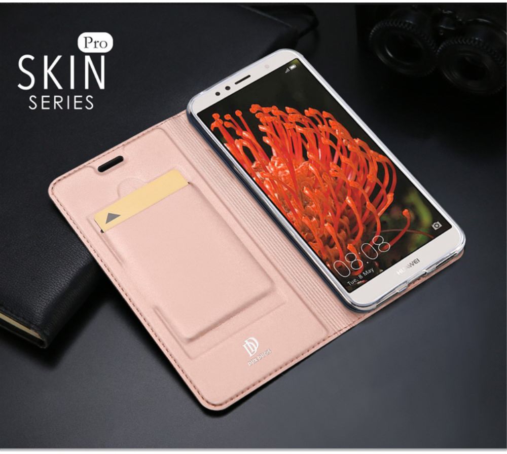 Dux Ducis Book Case Honor 7A / Huawei Y6 (2018) Hoesje Roze Goud afbeelding 9