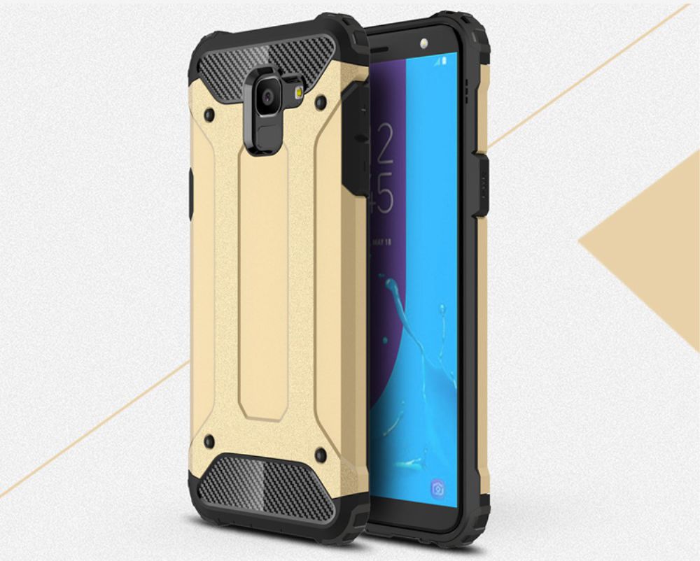Samsung Galaxy J6 (2018) Hybride Hoesje Goud afbeelding 2
