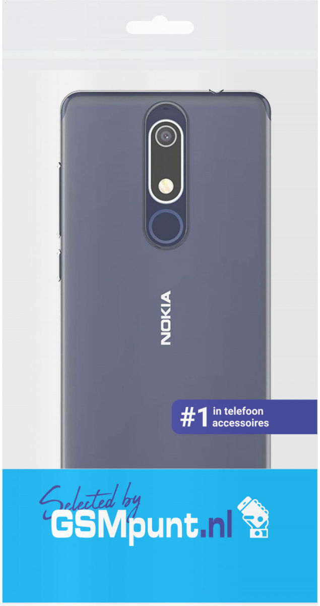 Nokia 5.1 Hoesje Dun TPU Transparant afbeelding 3