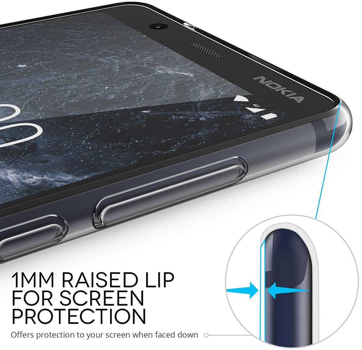 Nokia 5.1 Hoesje Dun TPU Transparant afbeelding 7