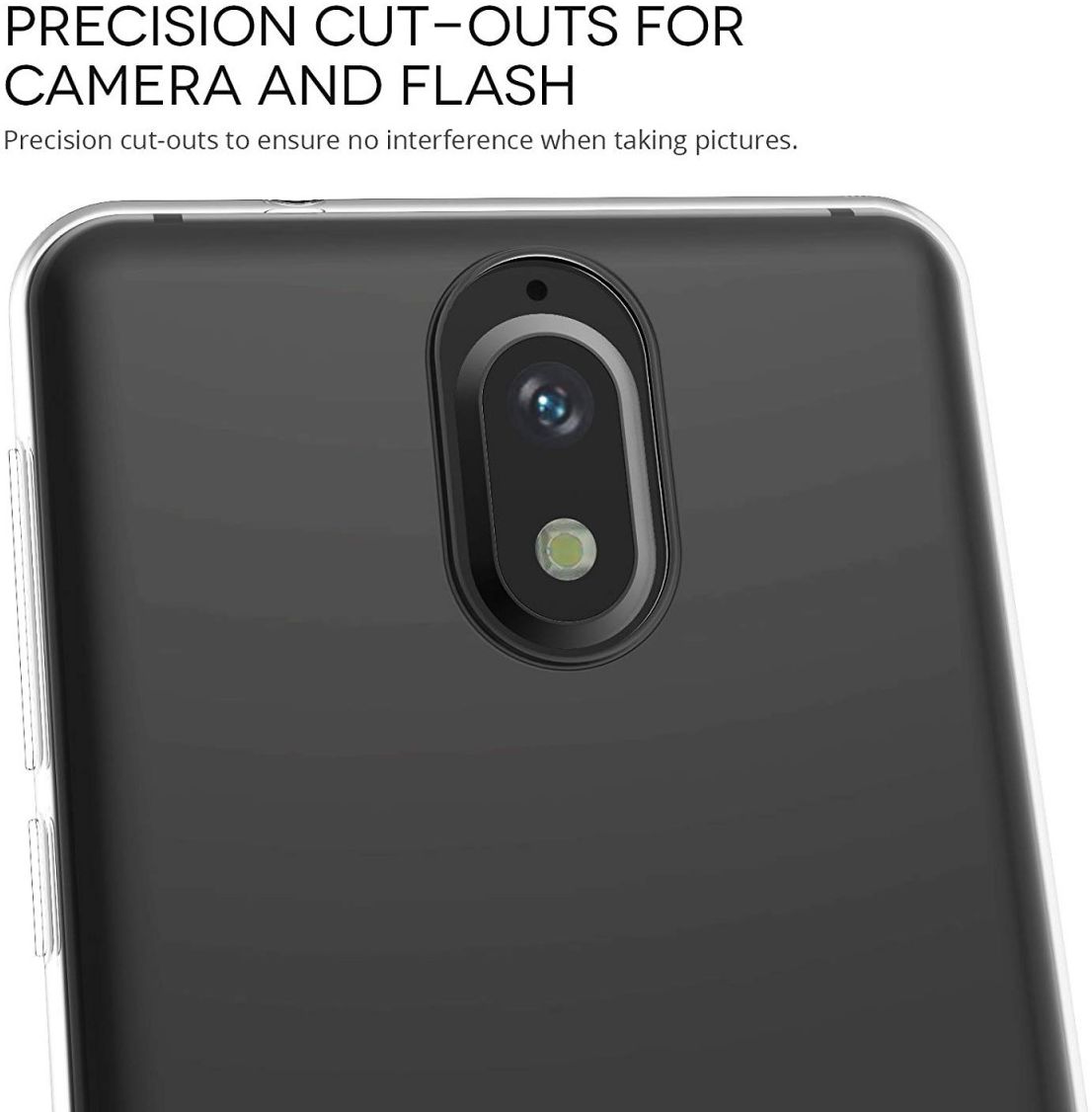 Nokia 3.1 Hoesje Dun TPU Transparant afbeelding 4