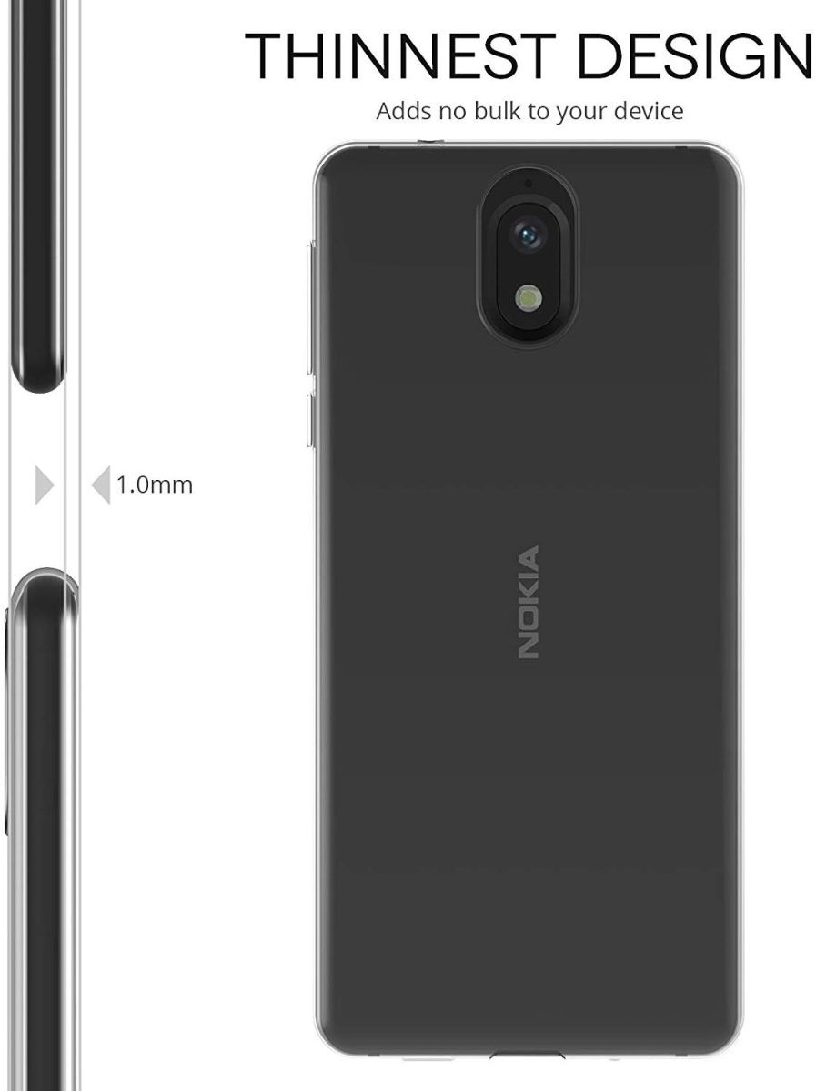Nokia 3.1 Hoesje Dun TPU Transparant afbeelding 5