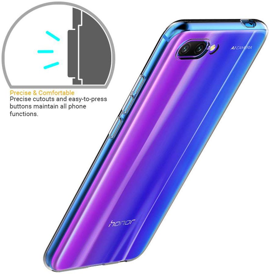 Honor 10 Hoesje Dun TPU Transparant afbeelding 5