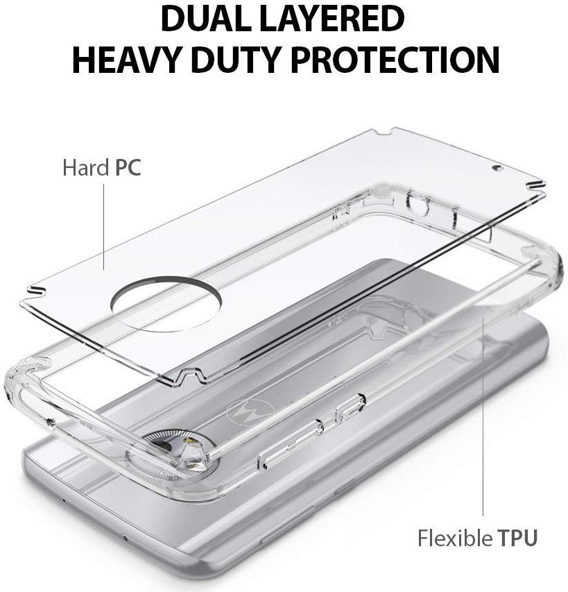 Ringke Fusion Motorola Moto G6 Hoesje Doorzichtig Clear afbeelding 2