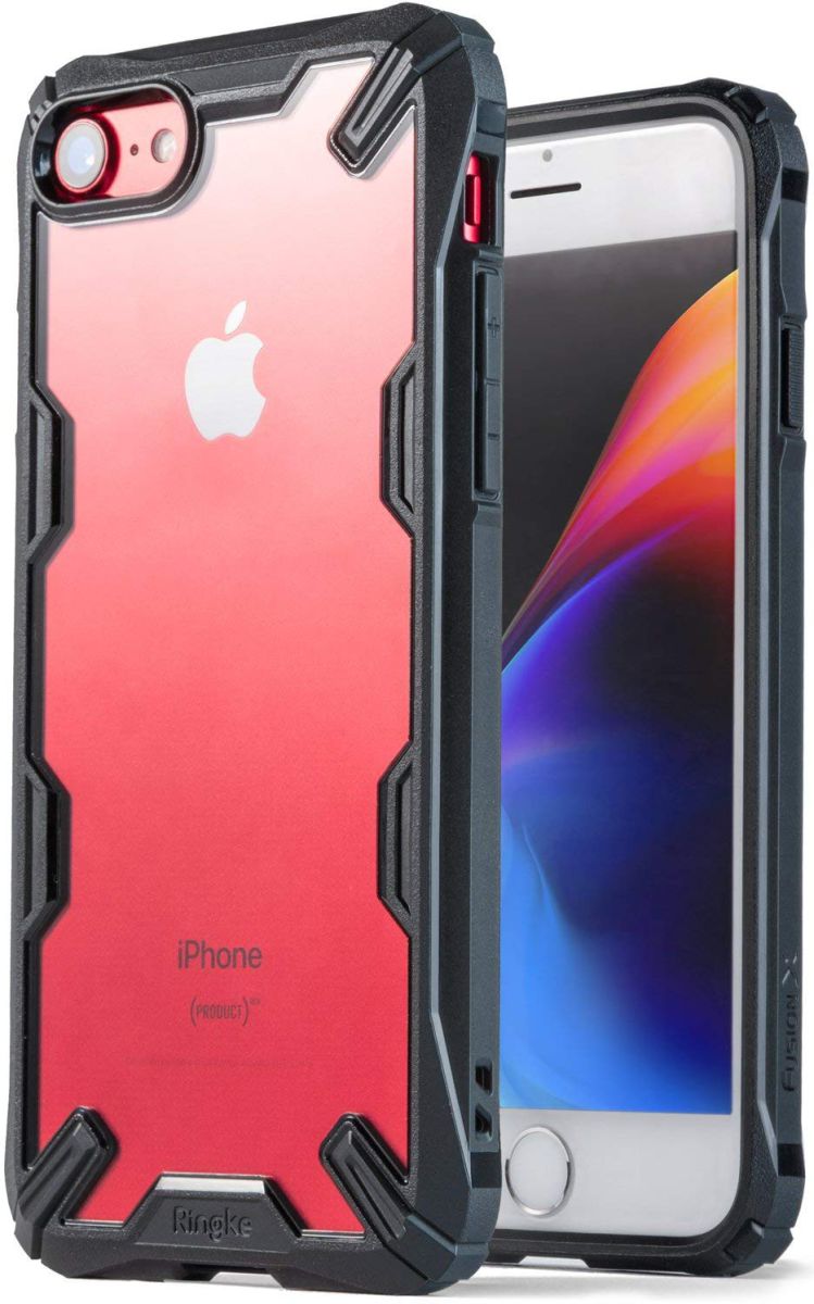 Ringke Fusion X Apple iPhone 7 / 8 Hoesje Doorzichtig Zwart afbeelding 8