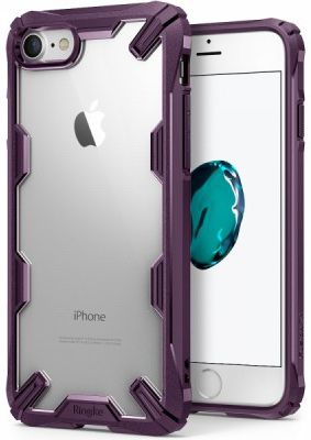 Ringke Fusion X Apple iPhone 7 / 8 Hoesje Doorzichtig Paars afbeelding 1
