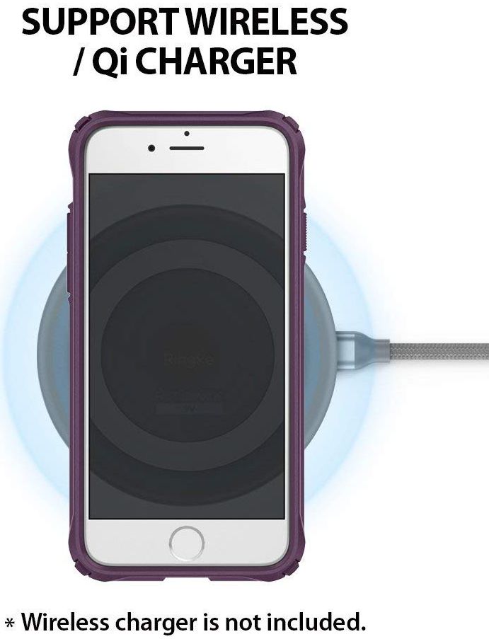 Ringke Fusion X Apple iPhone 7 / 8 Hoesje Doorzichtig Paars afbeelding 9