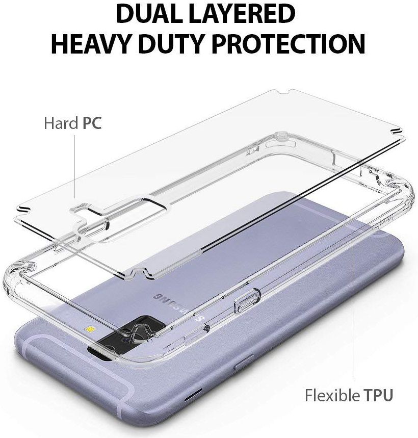 Ringke Fusion Galaxy A6 Plus (2018) Hoesje Doorzichtig Transparant afbeelding 2