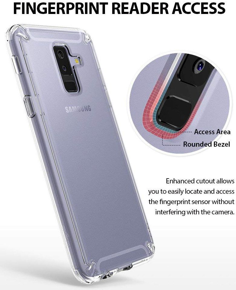Ringke Fusion Galaxy A6 Plus (2018) Hoesje Doorzichtig Transparant afbeelding 5