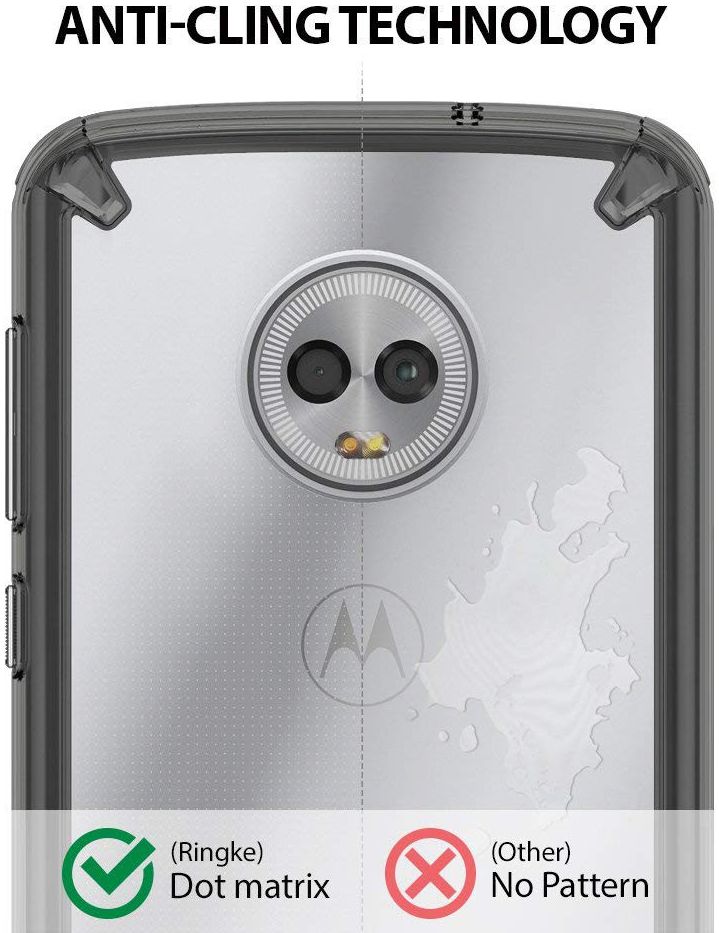 Ringke Fusion Motorola Moto G6 Hoesje Doorzichtig Zwart afbeelding 4