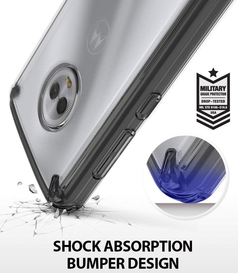 Ringke Fusion Motorola Moto G6 Hoesje Doorzichtig Zwart afbeelding 6