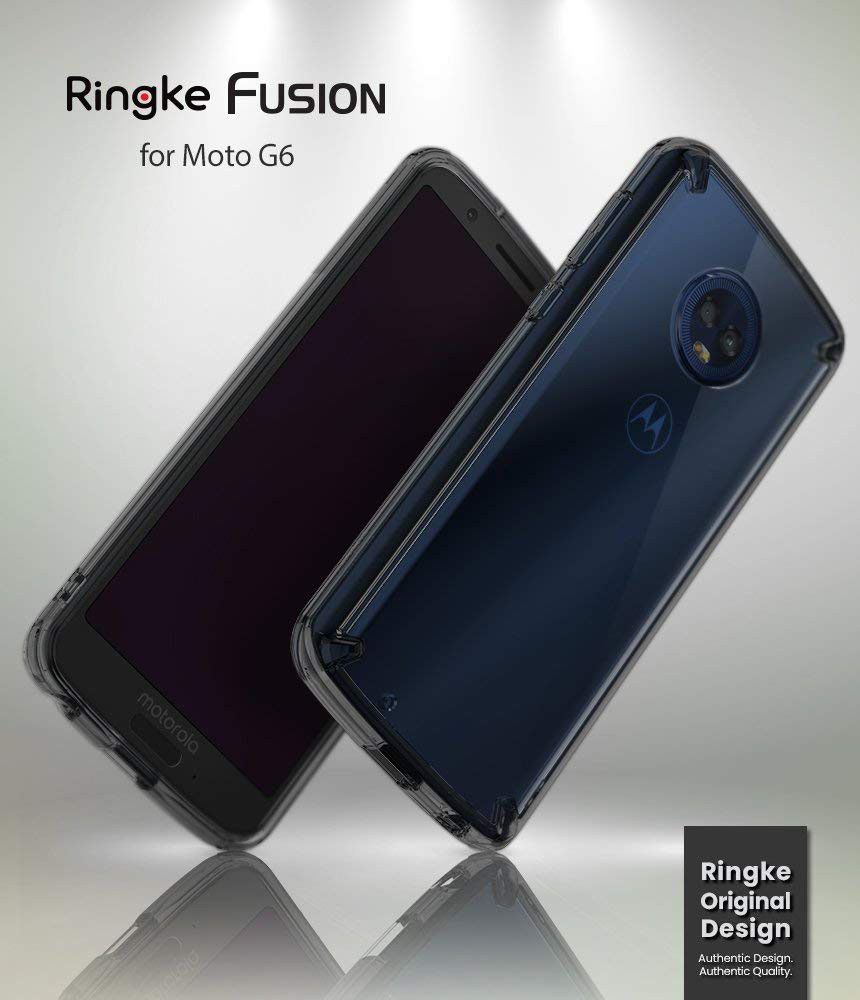 Ringke Fusion Motorola Moto G6 Hoesje Doorzichtig Zwart afbeelding 8