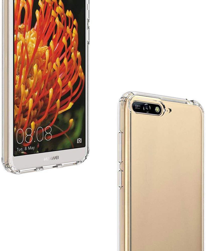 Huawei Y6 (2018) Hoesje Armor Backcover Transparant afbeelding 5