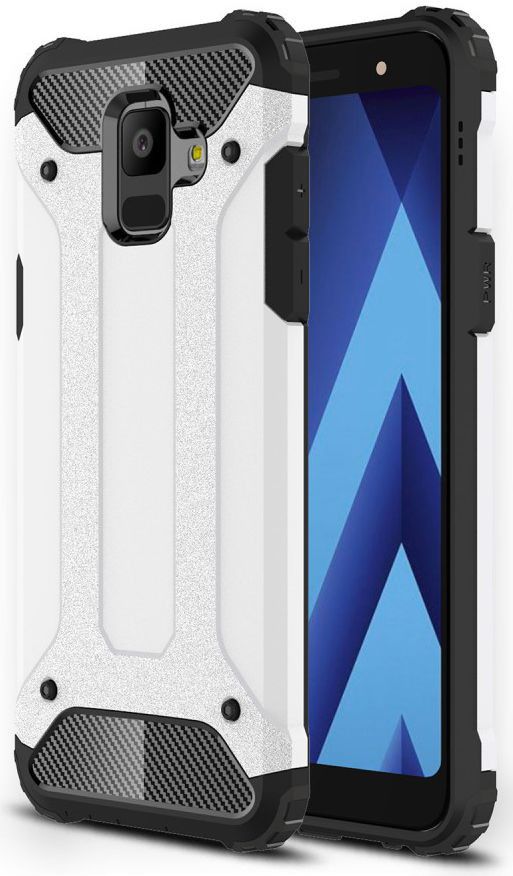 Samsung Galaxy A6 Hybride Hoesje Wit afbeelding 1
