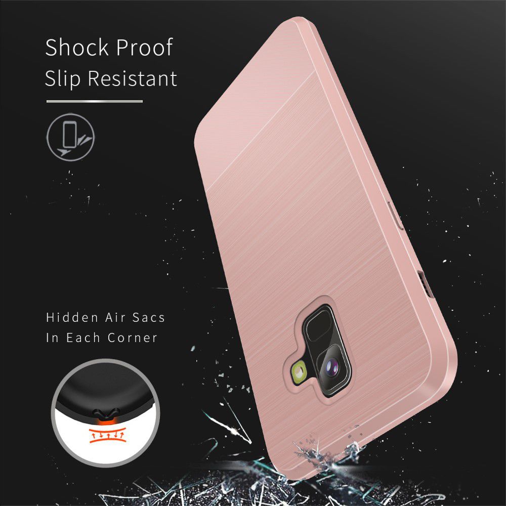 Dux Ducis Mojo Geborsteld TPU Hoesje Samsung Galaxy A6 Roze afbeelding 2