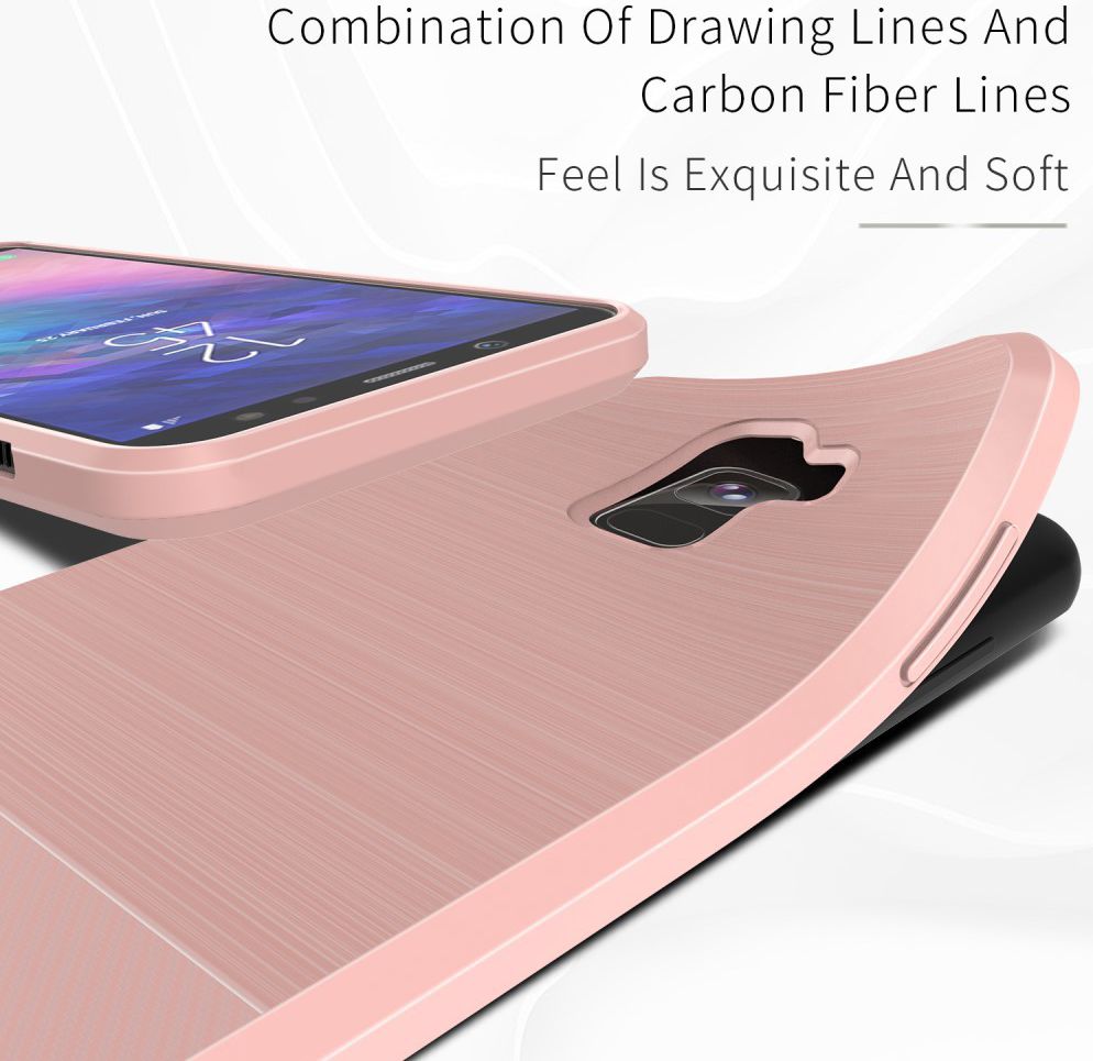 Dux Ducis Mojo Geborsteld TPU Hoesje Samsung Galaxy A6 Roze afbeelding 6