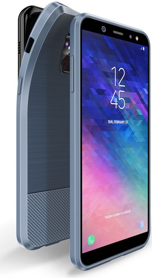 Dux Ducis Mojo Geborsteld TPU Hoesje Samsung Galaxy A6 Blauw afbeelding 1