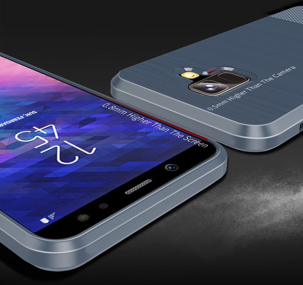 Dux Ducis Mojo Geborsteld TPU Hoesje Samsung Galaxy A6 Blauw afbeelding 5