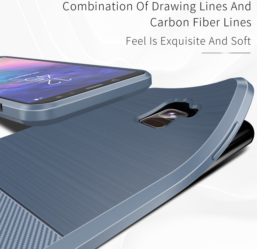 Dux Ducis Mojo Geborsteld TPU Hoesje Samsung Galaxy A6 Blauw afbeelding 6