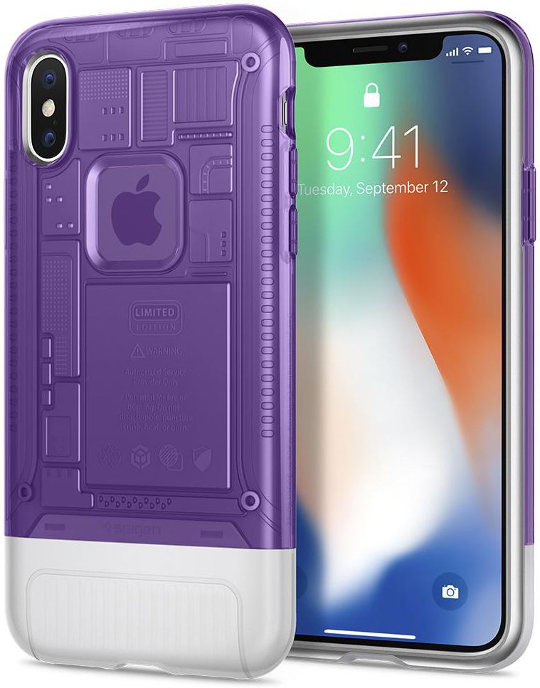Spigen Classic C1 Apple iPhone X Grape afbeelding 1