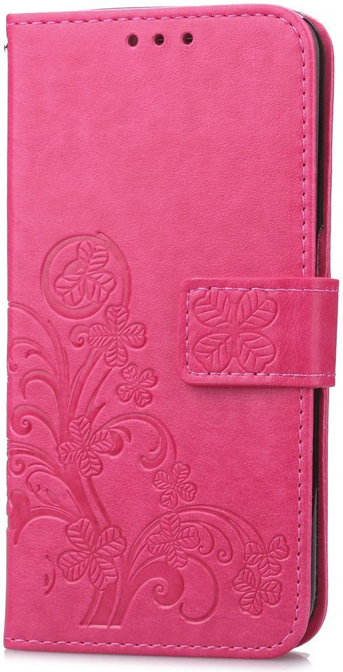 Huawei P20 Pro Portemonnee Hoesje met Bloem Print Roze afbeelding 2