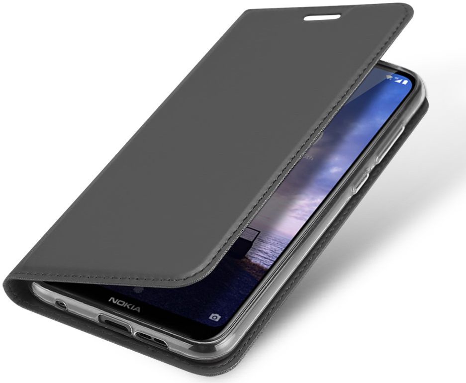 Dux Ducis Premium Book Case Nokia 6.1 Plus Hoesje Zwart afbeelding 1