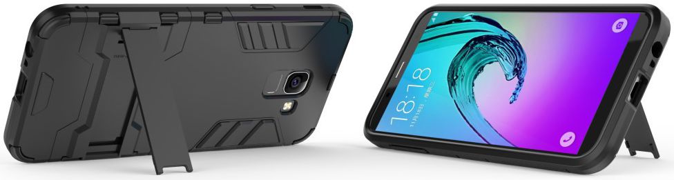 Samsung Galaxy J6 (2018) Hybride Stand Hoesje Zwart afbeelding 7