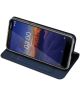 Dux Ducis Premium Book Case Nokia 3.1 Hoesje met Kaarthouder Blauw