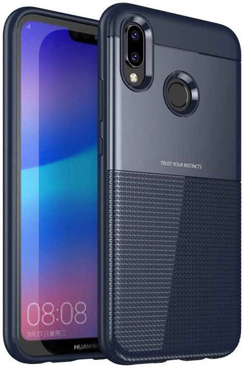 Huawei P20 Lite Schild TPU Hoesje Blauw afbeelding 1