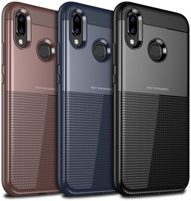 Huawei P20 Lite Schild TPU Hoesje Rood afbeelding 6