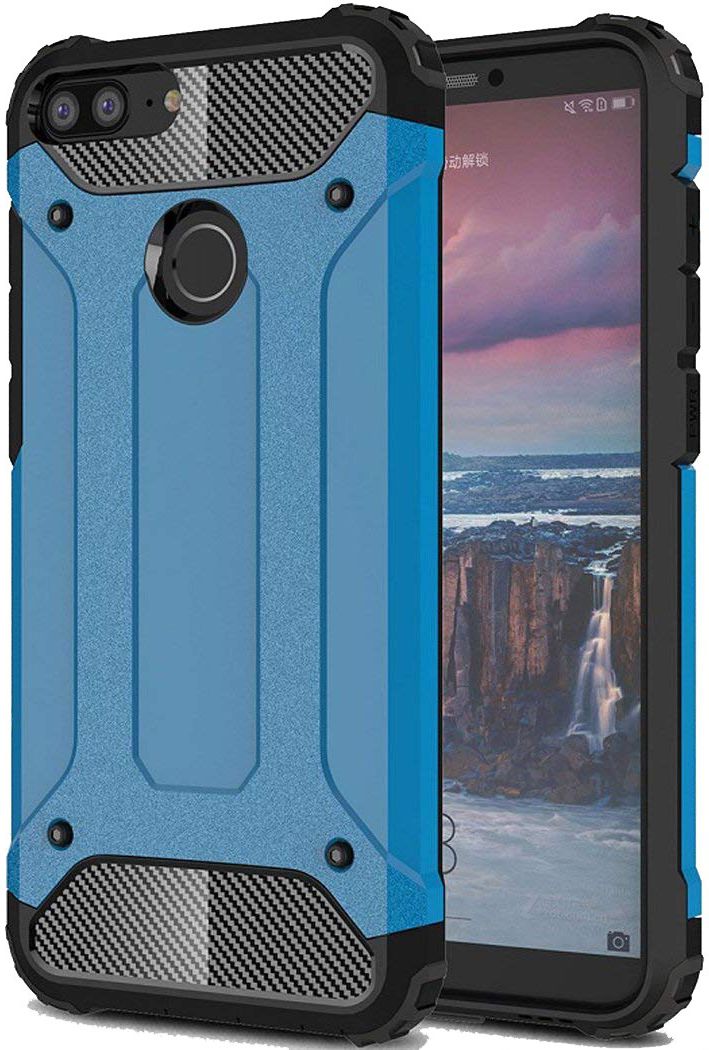 Honor 7A / Huawei Y6 (2018) Hybride Hoesje Blauw afbeelding 1