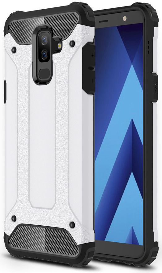 Samsung Galaxy A6 Plus Hybride Hoesje Wit afbeelding 1
