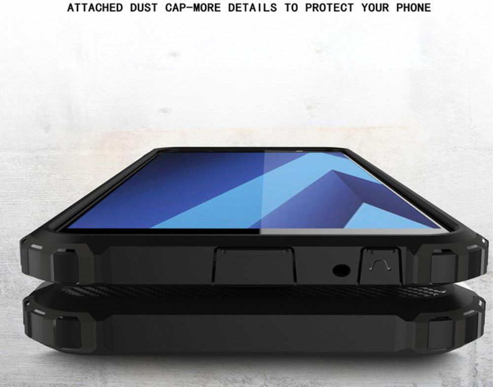 Samsung Galaxy A6 Plus Hybride Hoesje Blauw afbeelding 7